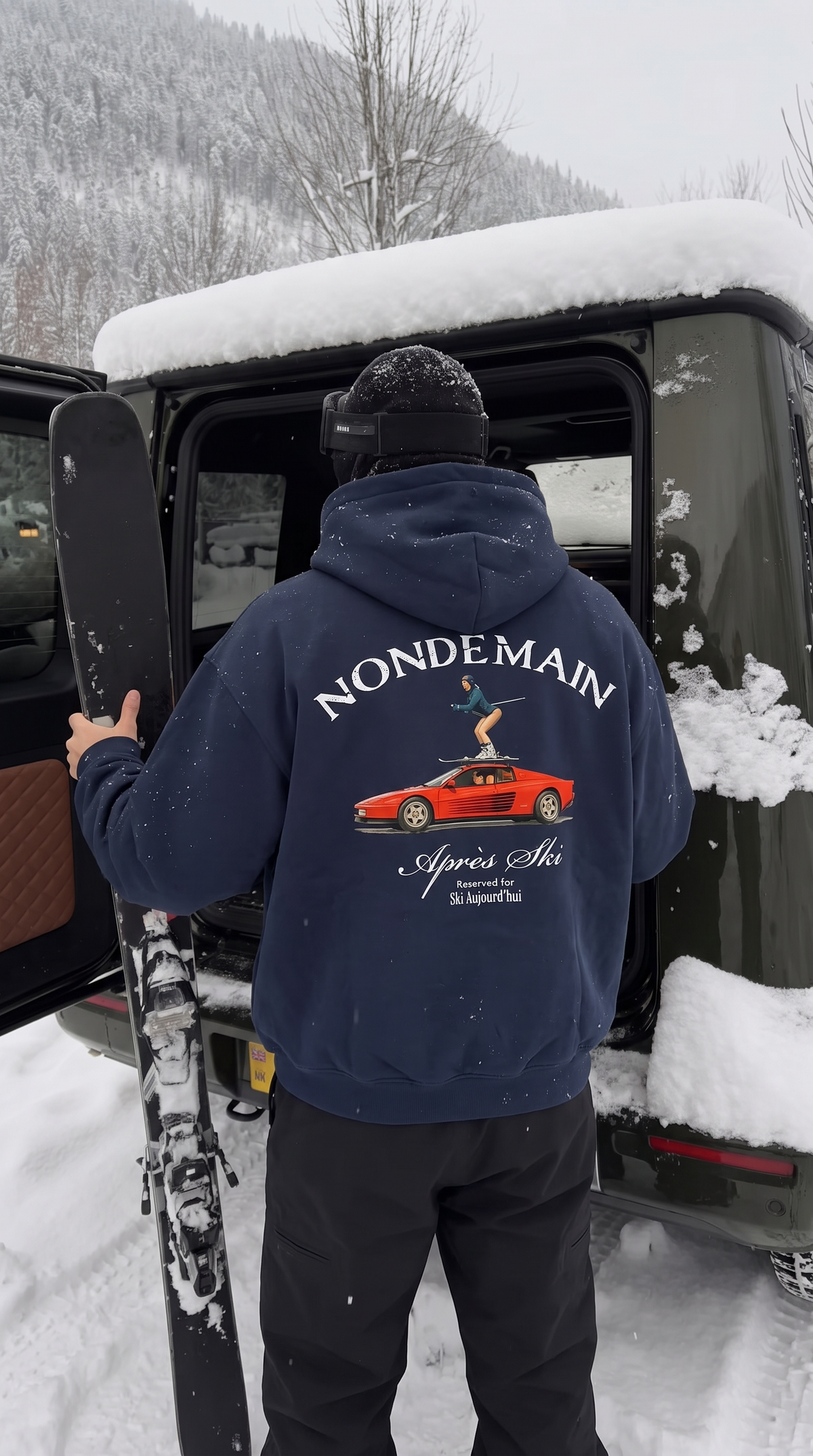 Voiture Rouge Hoodie